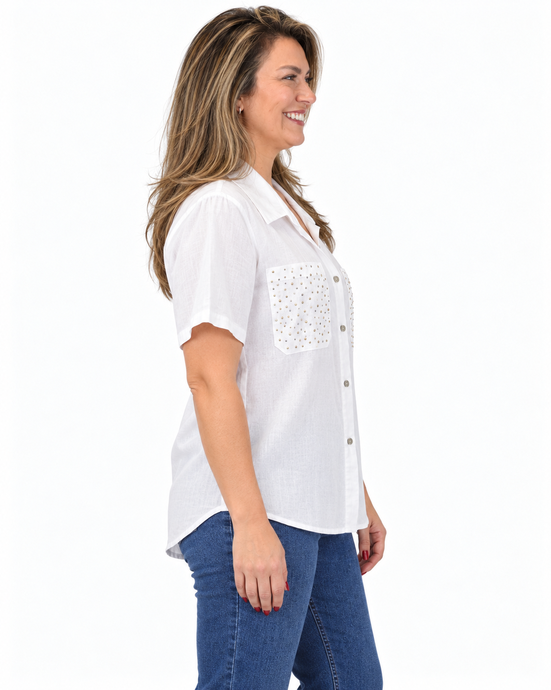 Blusa Gladys Tachas Blanco