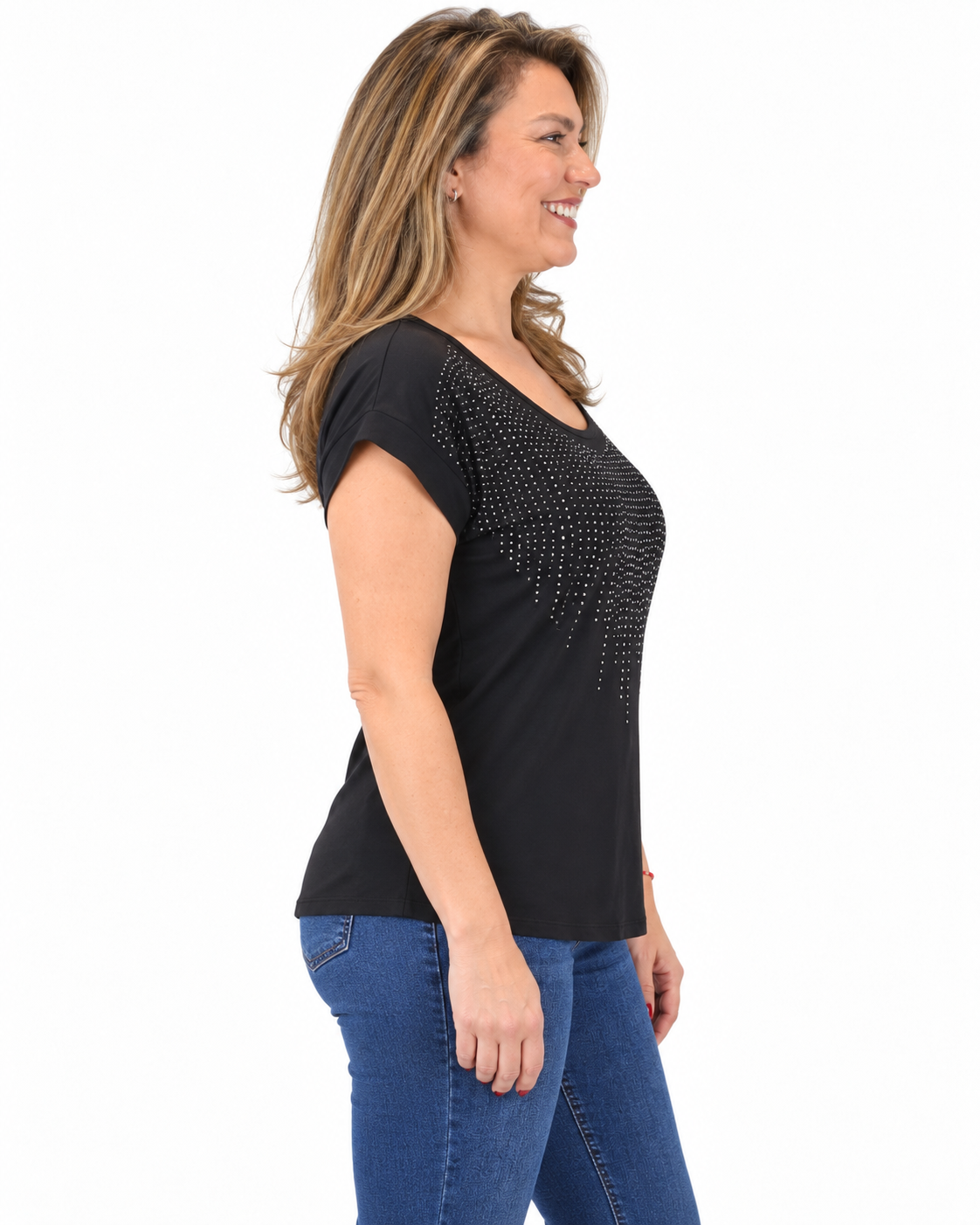 Polera Fiesta Cristi Negro