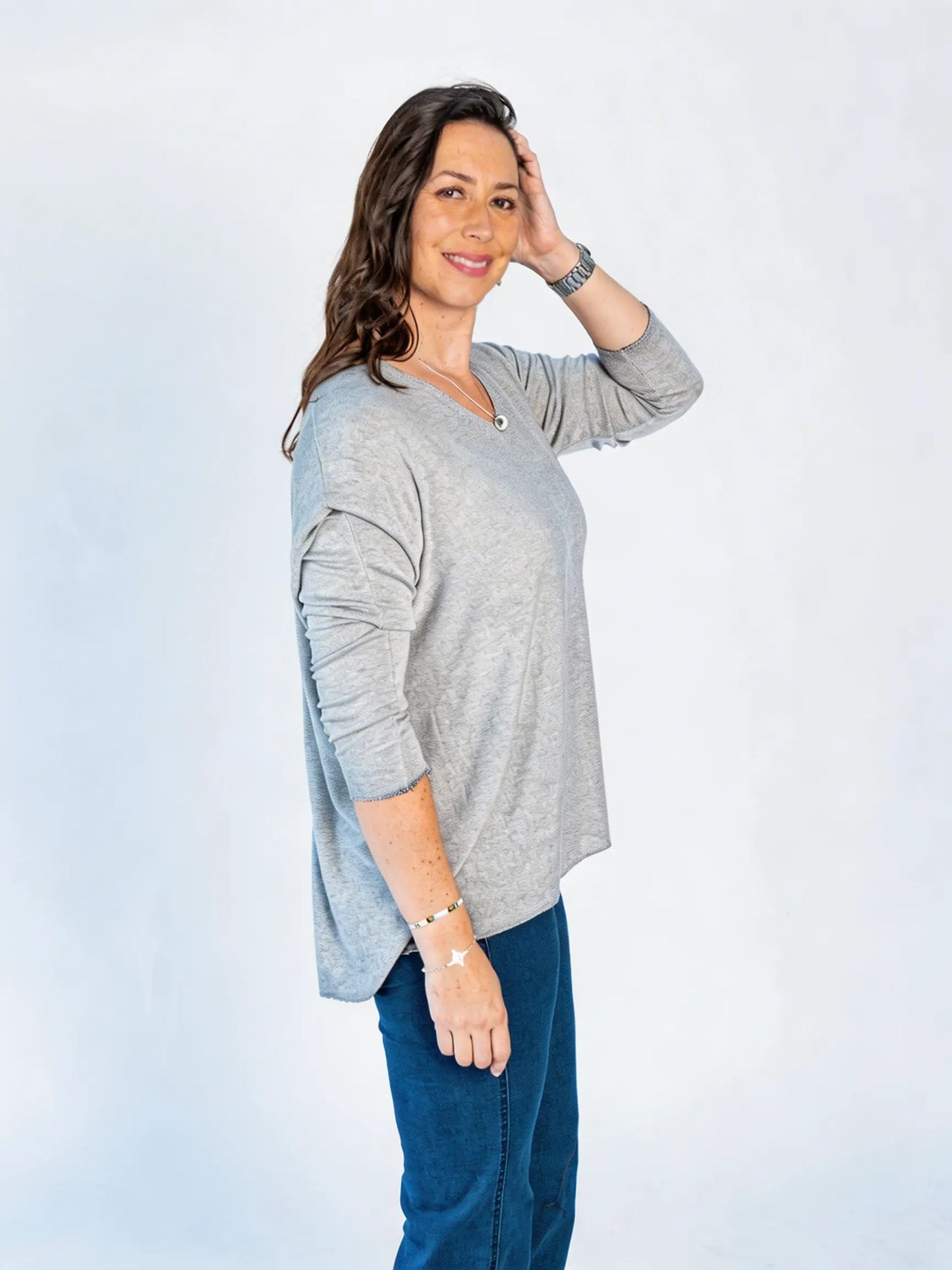 Sweater Hilo Patty Gris