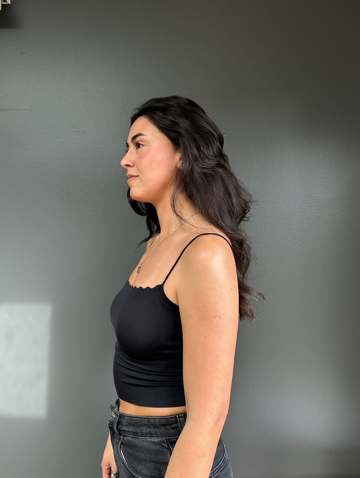 Bralette Escote Cuadrado Negro