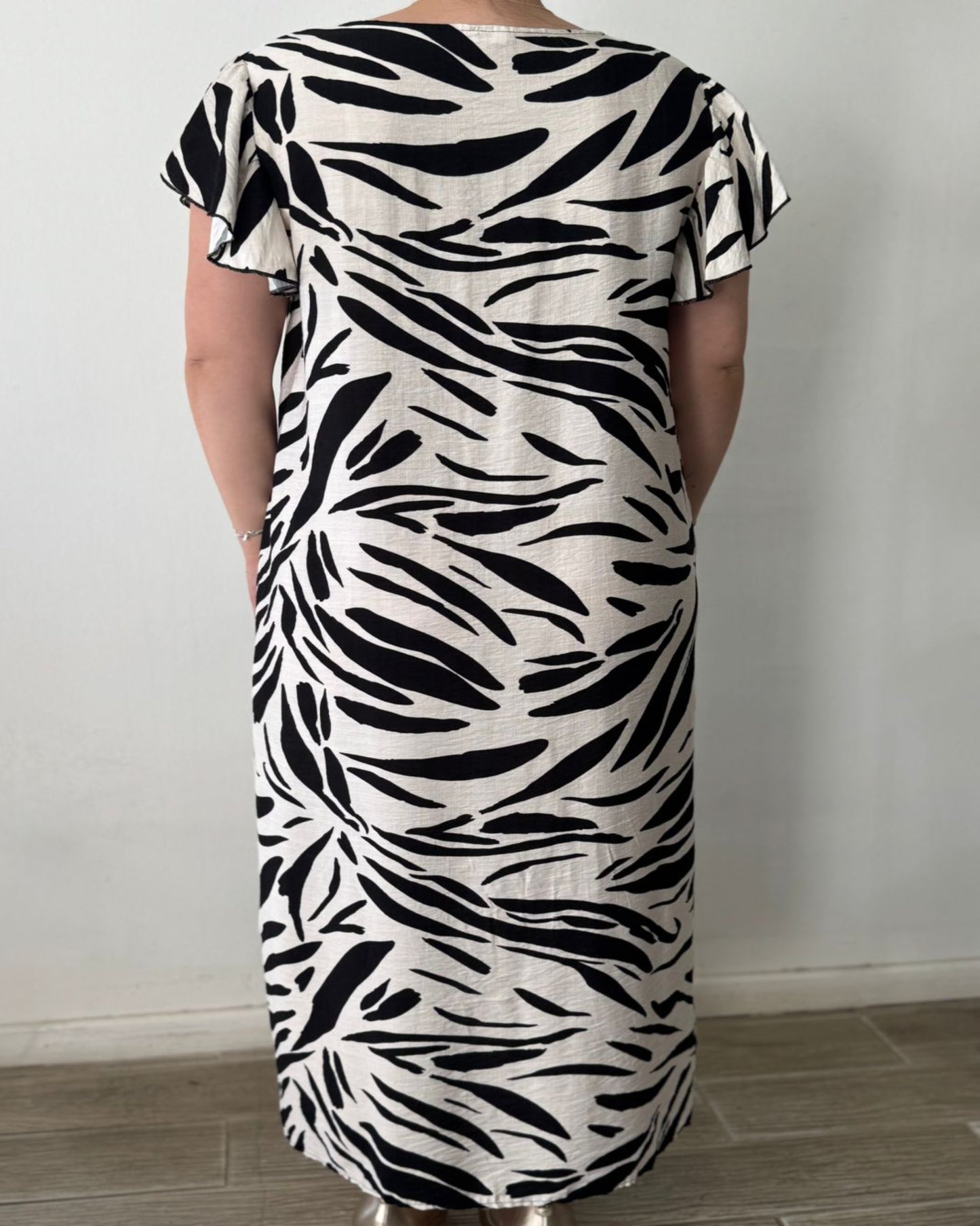 Vestido Rayas Valentina Negro