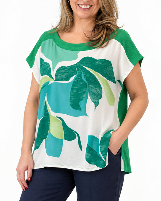 Polera Sonia Verde Turquesa