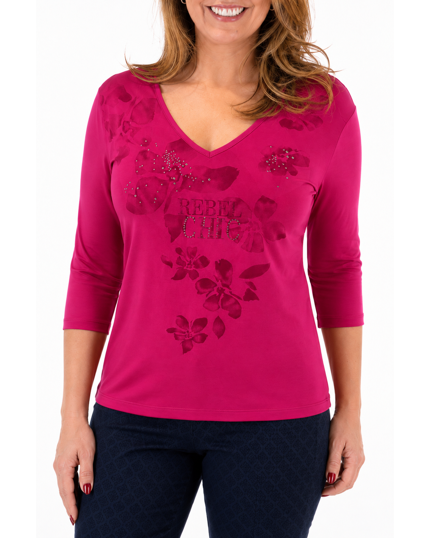Polera Rebel Chic Rosada