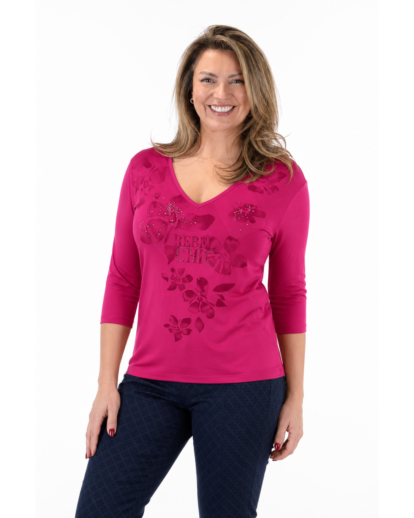 Polera Rebel Chic Rosada