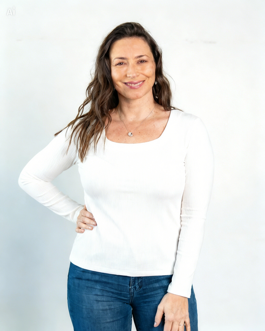 Camiseta con Polar Alice Blanco