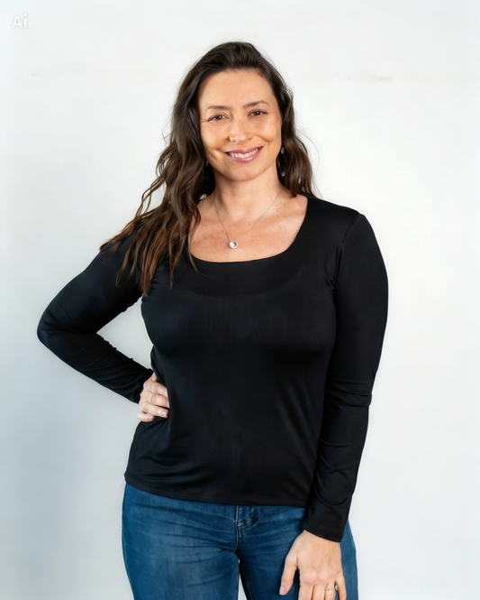 Camiseta con Polar Alice Negro