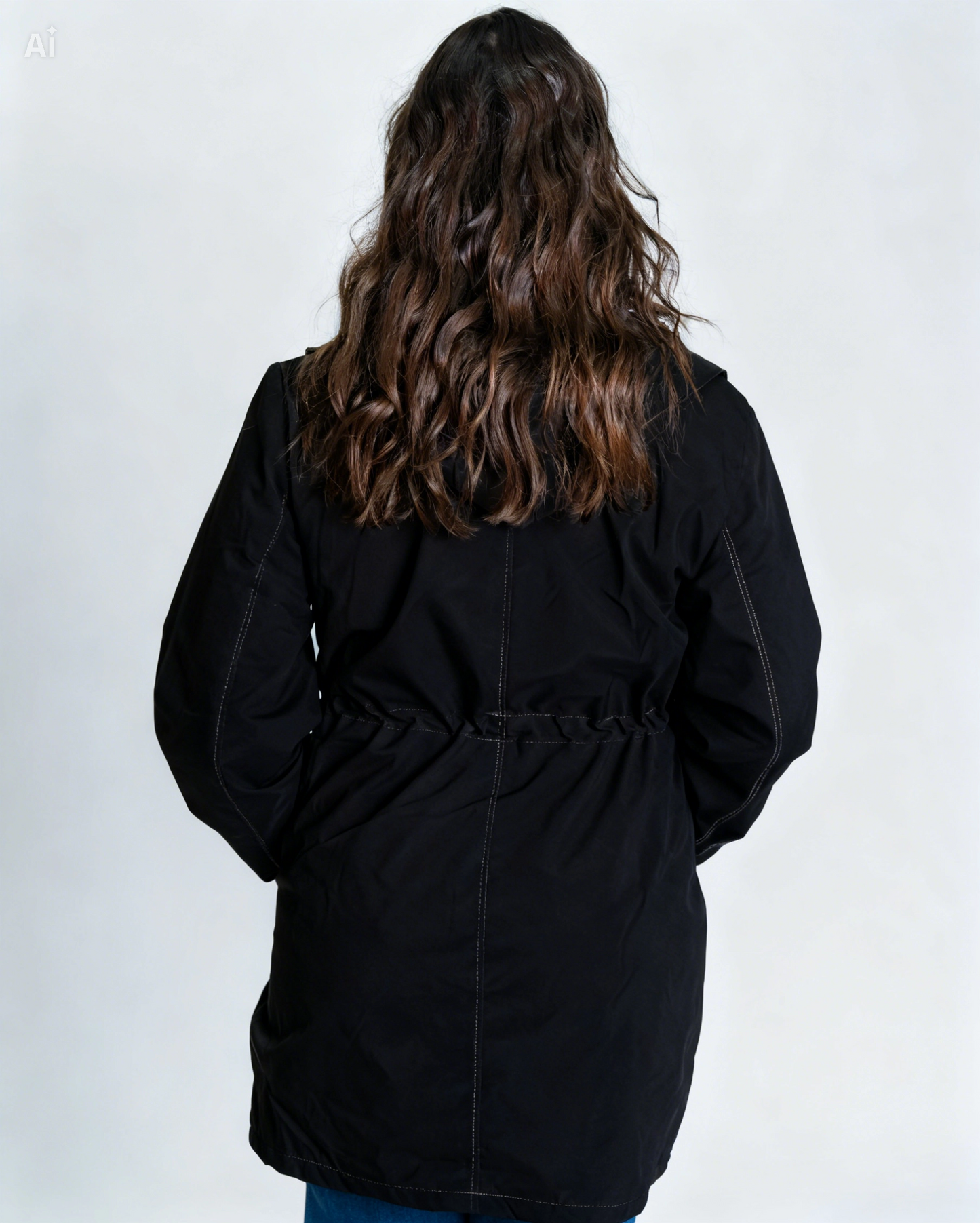 Parka Piel Negro