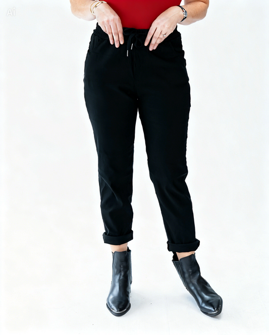 Jogger Italiano Leonor Negro