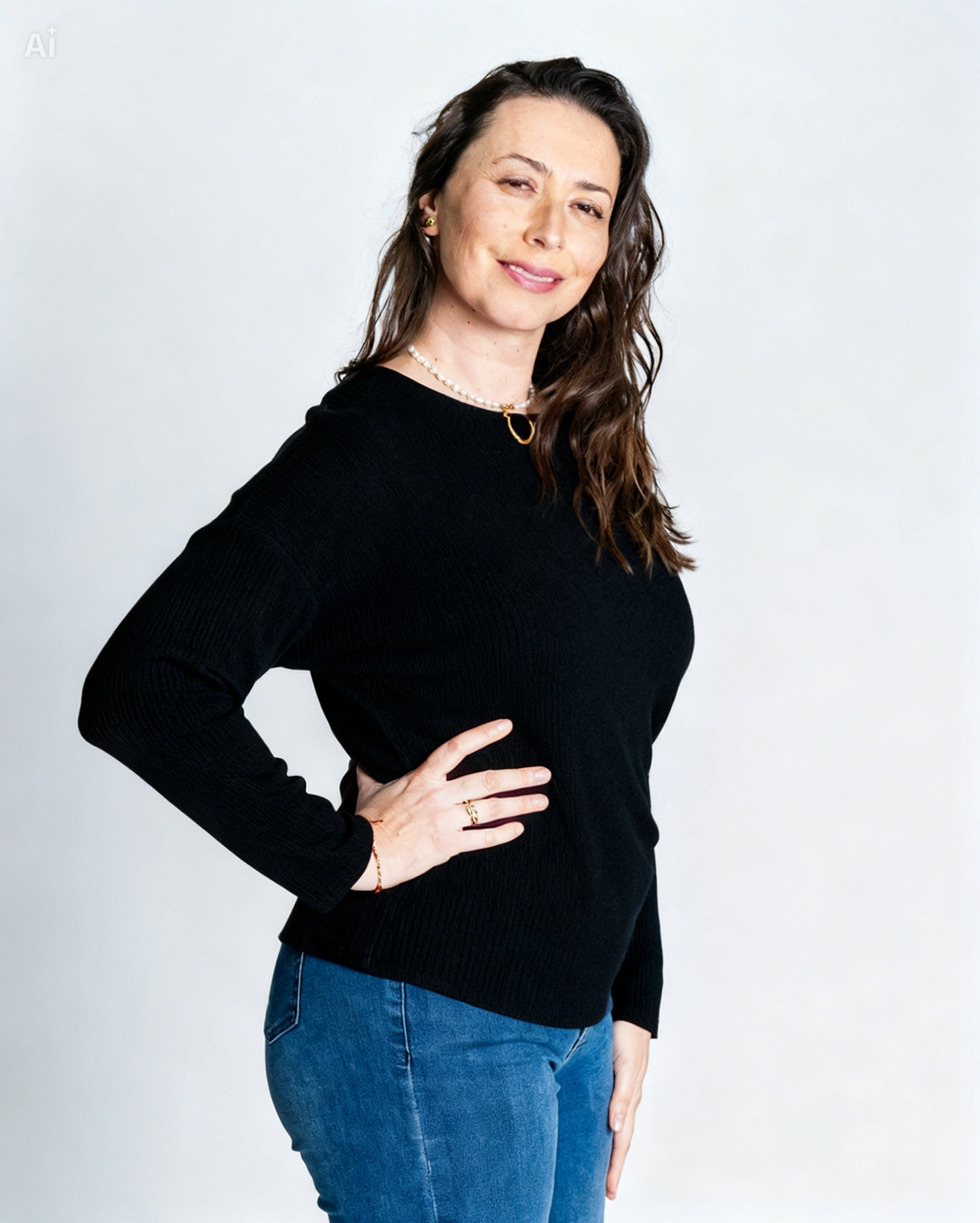 Polera Rosita Hebilla Negro