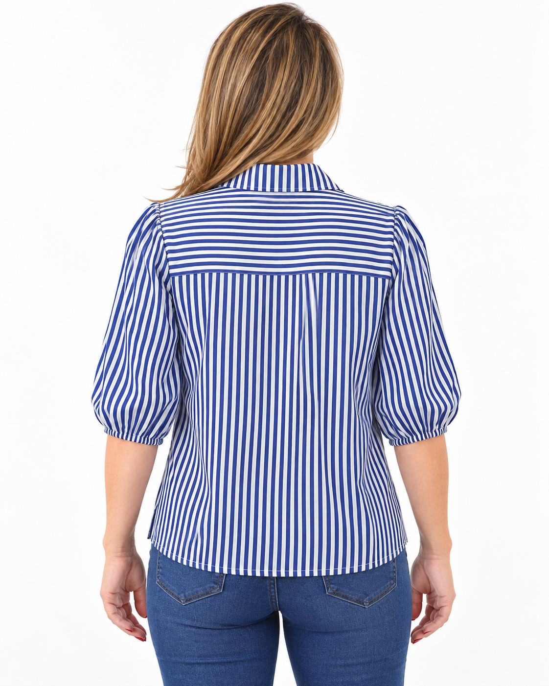 Blusa Listada Paloma Azul