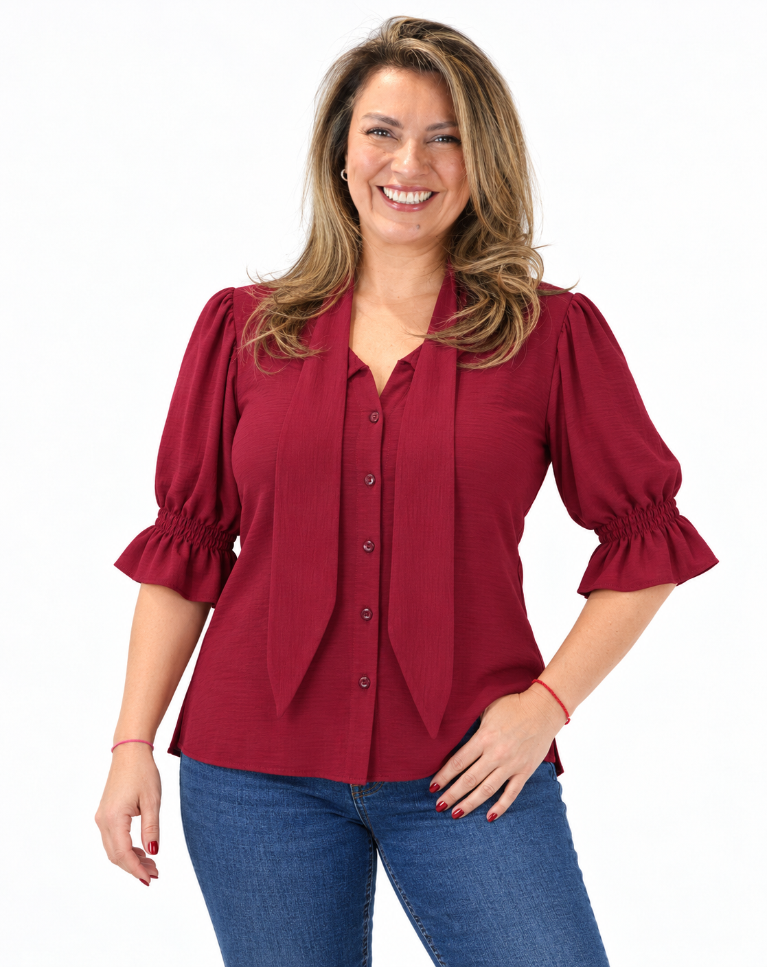 Blusa Lisa Claudia Burdeo