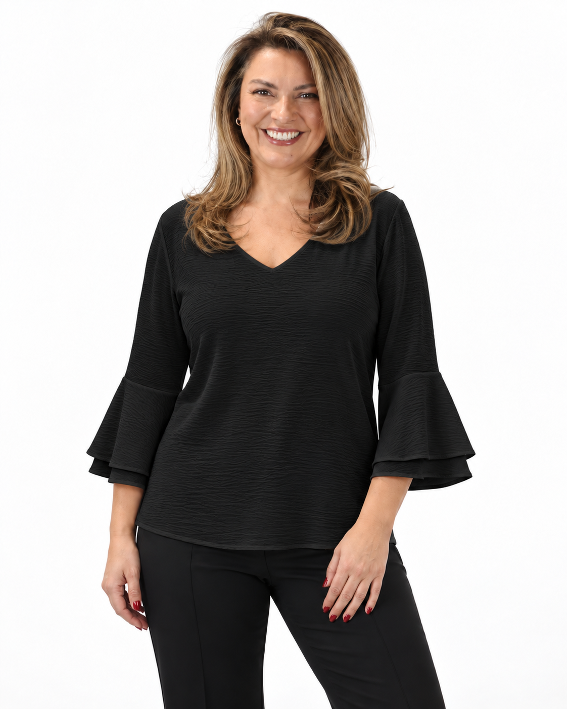 Blusa Elisa Vuelos Negro