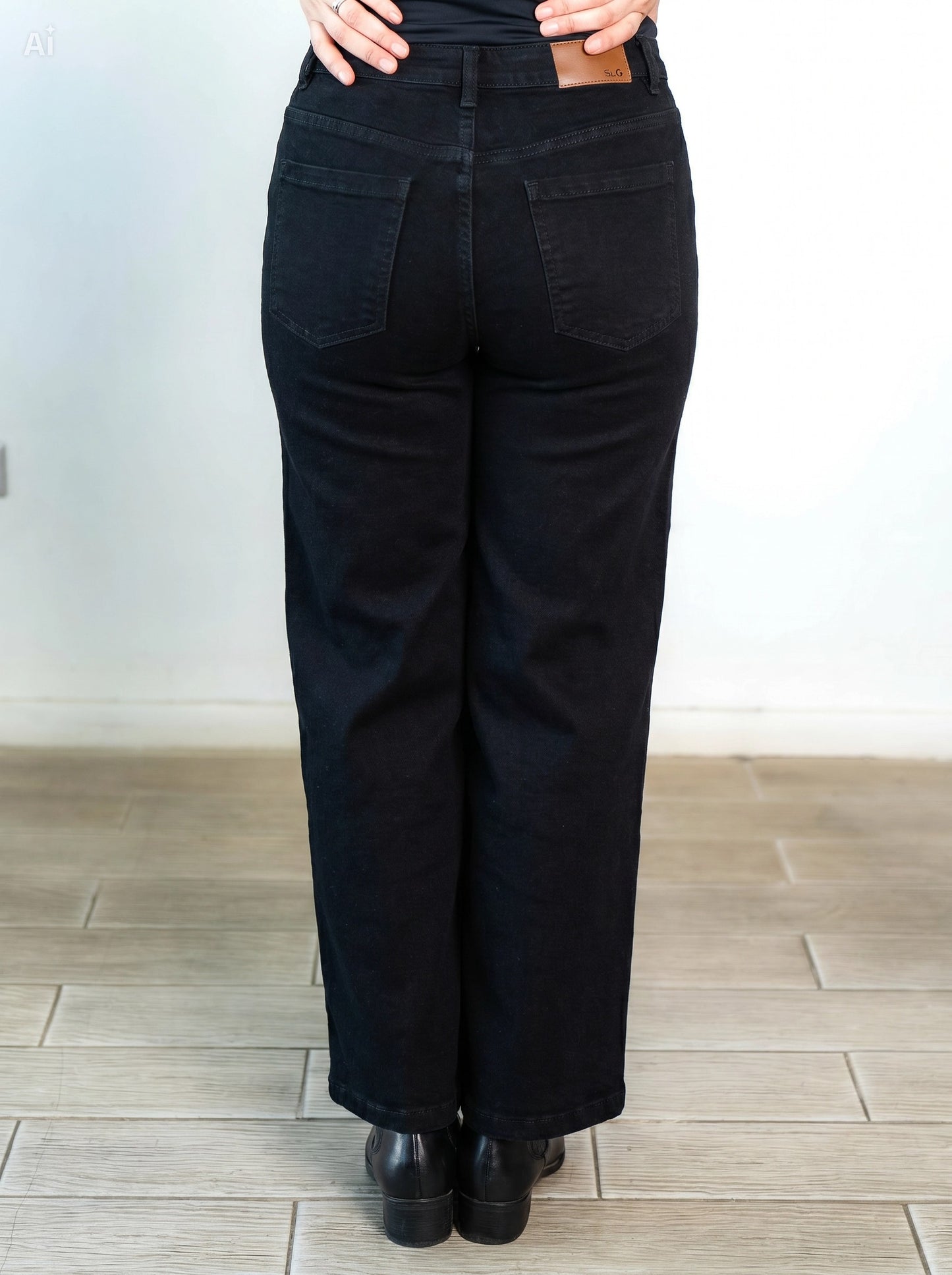 Jeans Wide Leg Isidora Negro