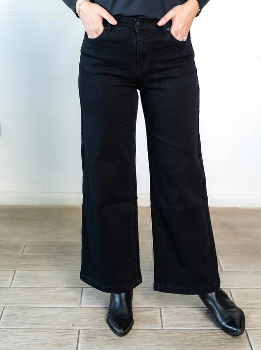 Jeans Wide Leg Isidora Negro
