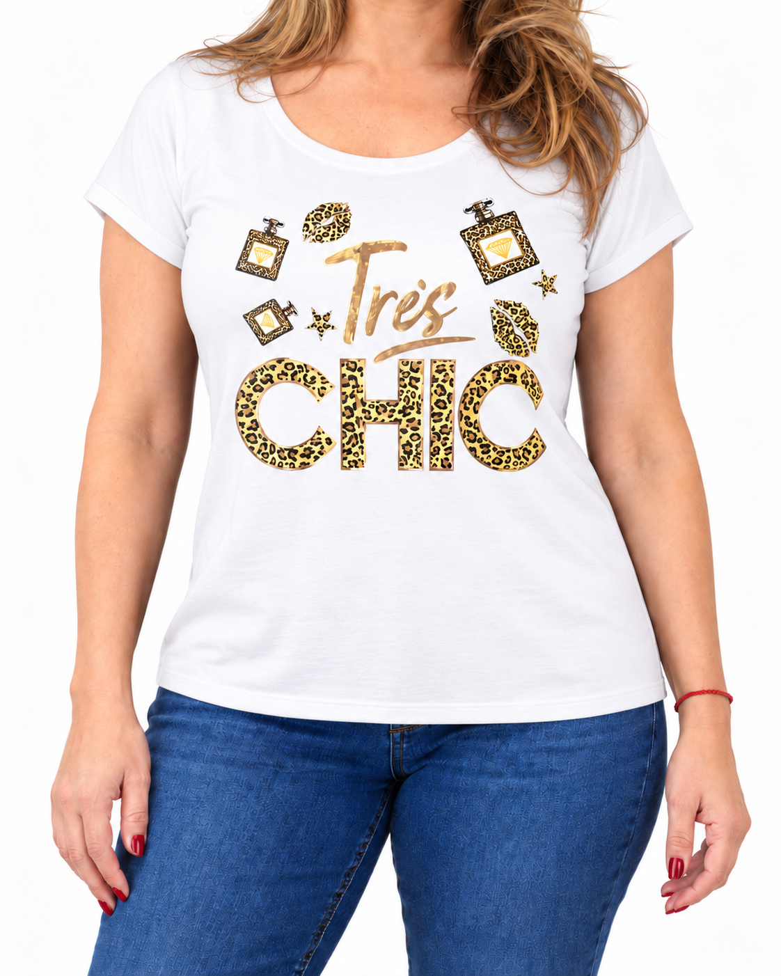 Polera Chic Print Blanco