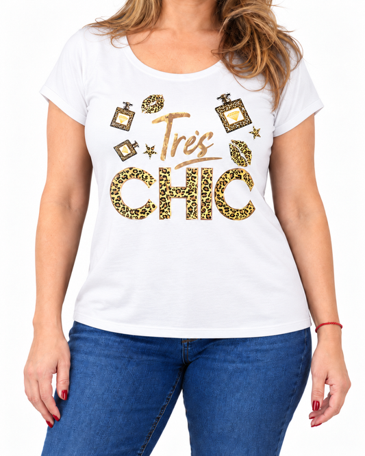 Polera Chic Print Blanco