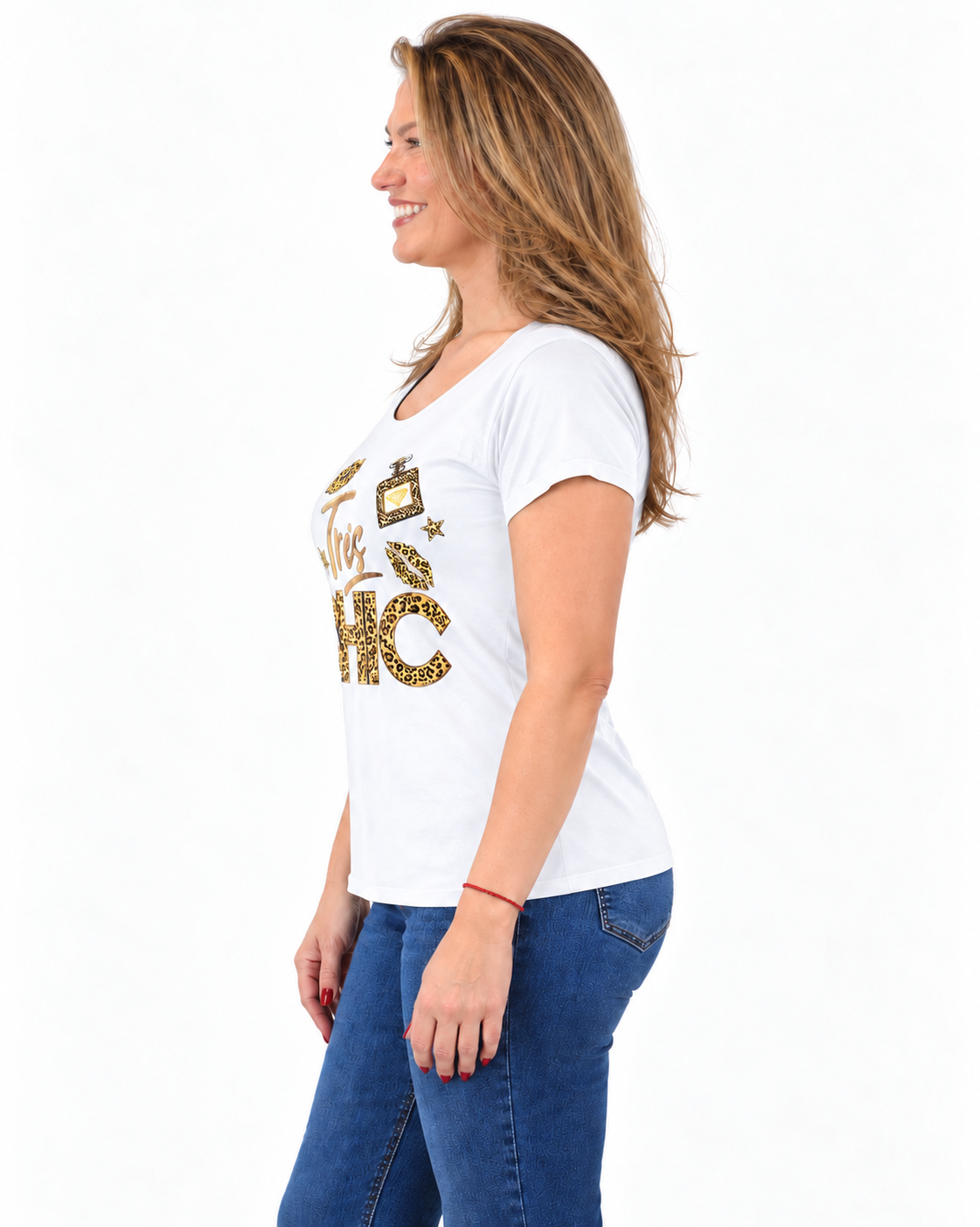 Polera Chic Print Blanco