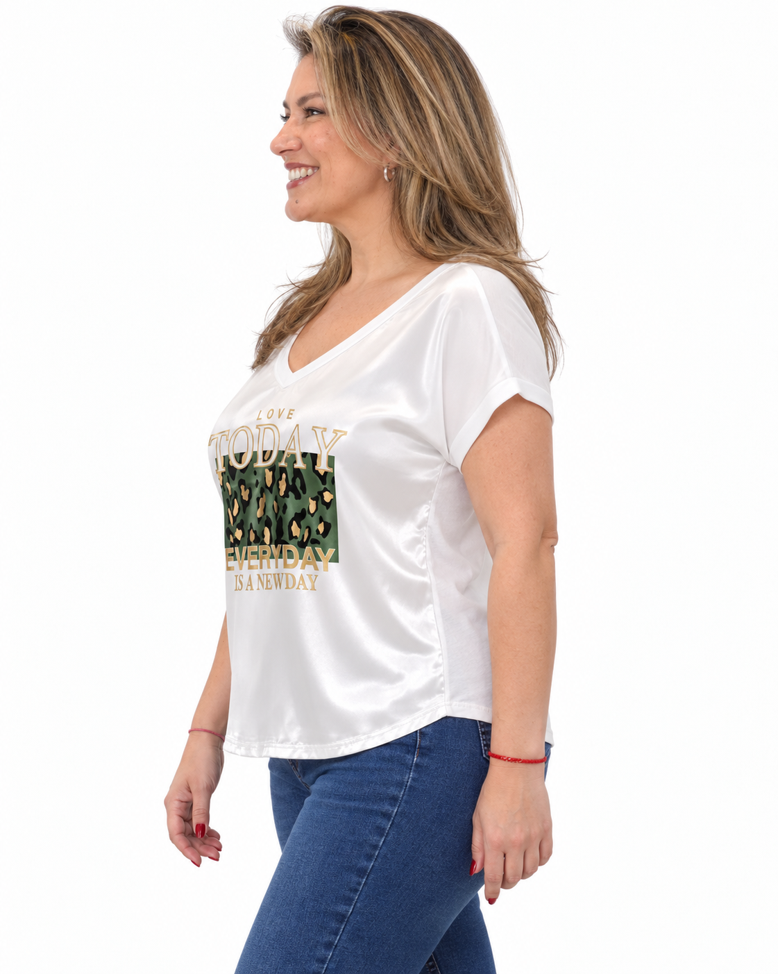 Polera Satín Today Blanco