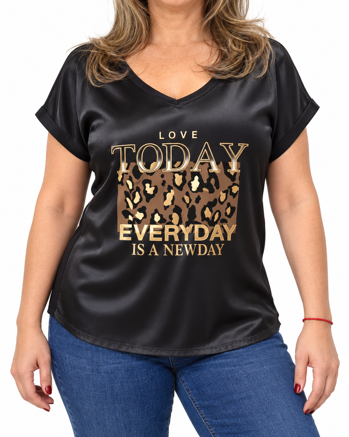 Polera Satín Today Negro