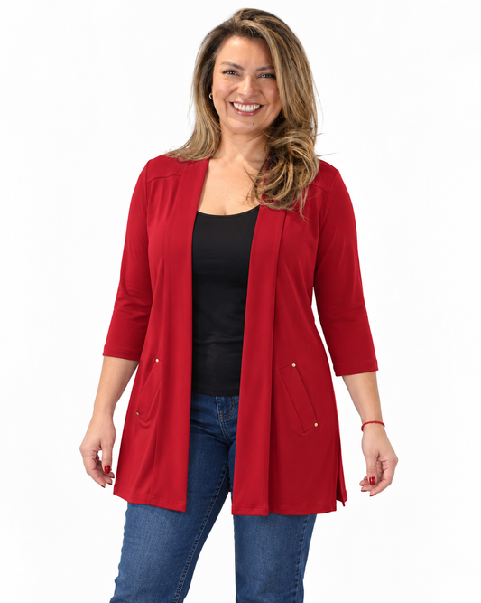 Tapado Liso Elena Rojo