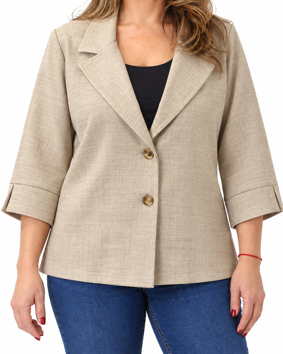 Chaqueta Matilde Manga 3/4 Beige