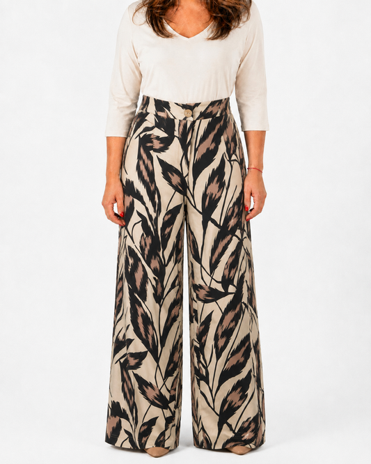 Pantalón Arturo Hojas Beige