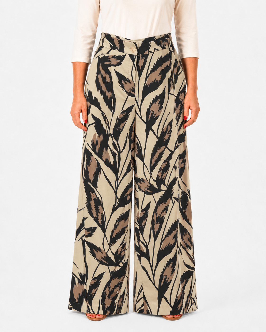 Pantalón Arturo Hojas Beige