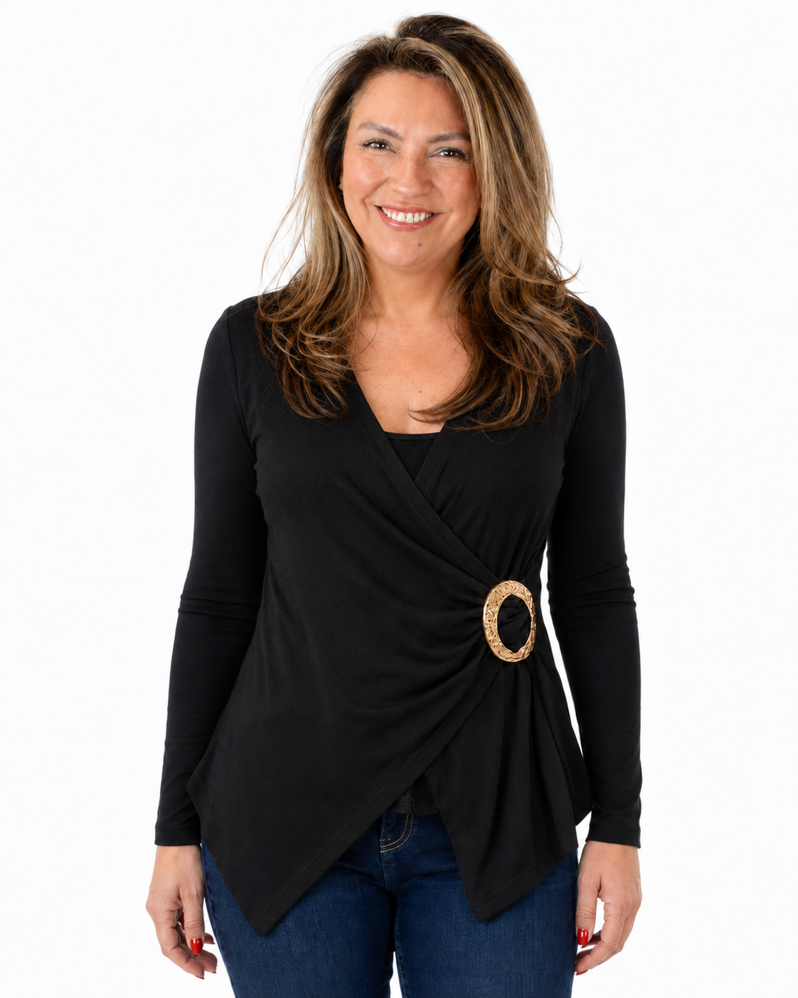 Polera Emily Hebilla Negro