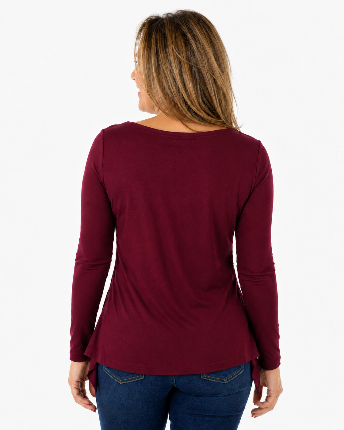 Polera Emily Hebilla Guinda