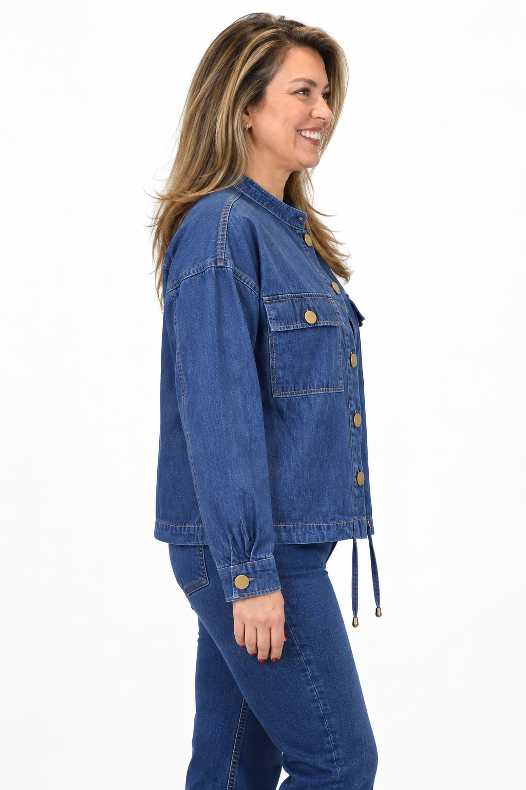 Chaqueta Denim Botones