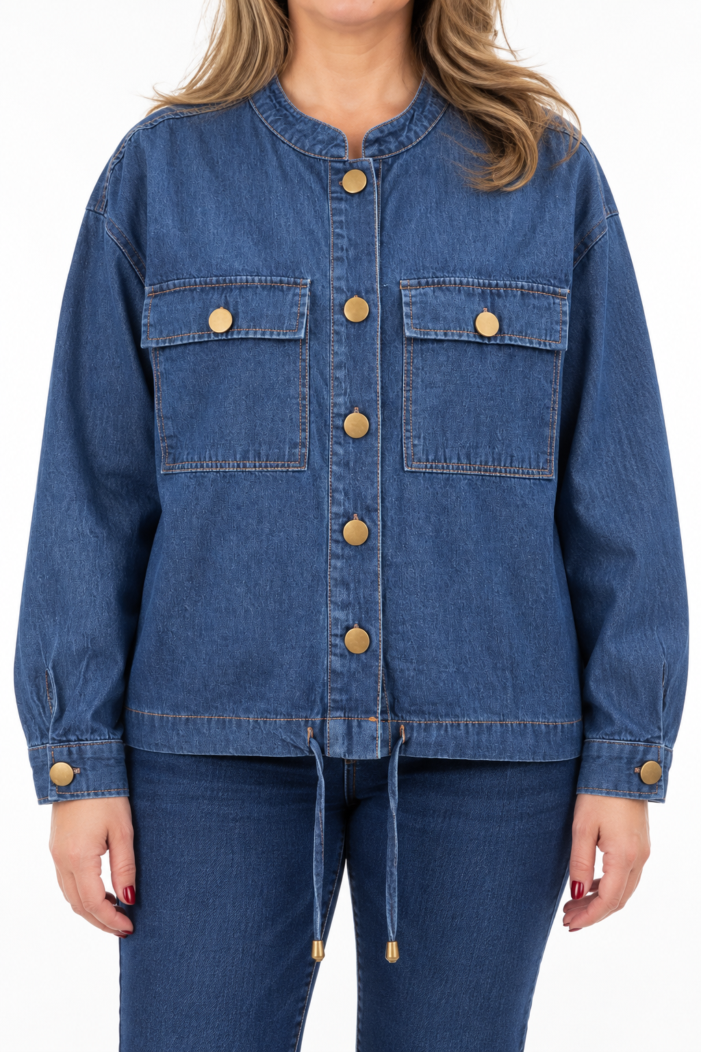 Chaqueta Denim Botones