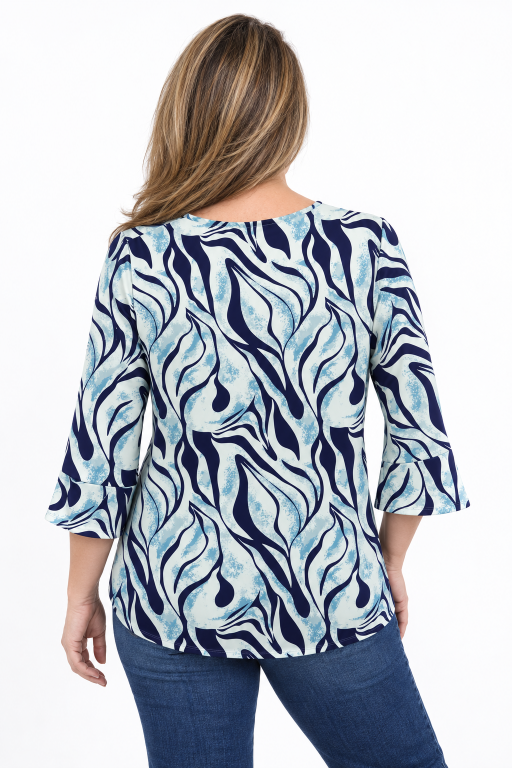 Polera Karin Cebra Celeste