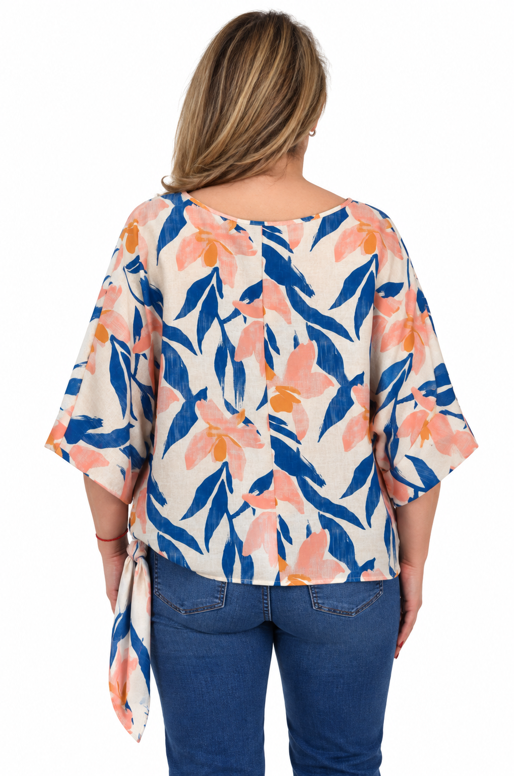 Blusa Flores Loreto Azul