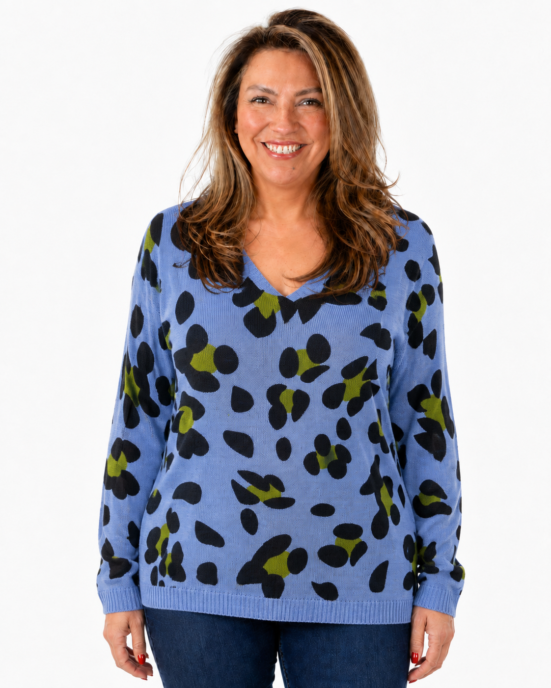 Sweater Hilo Print Selva Morado