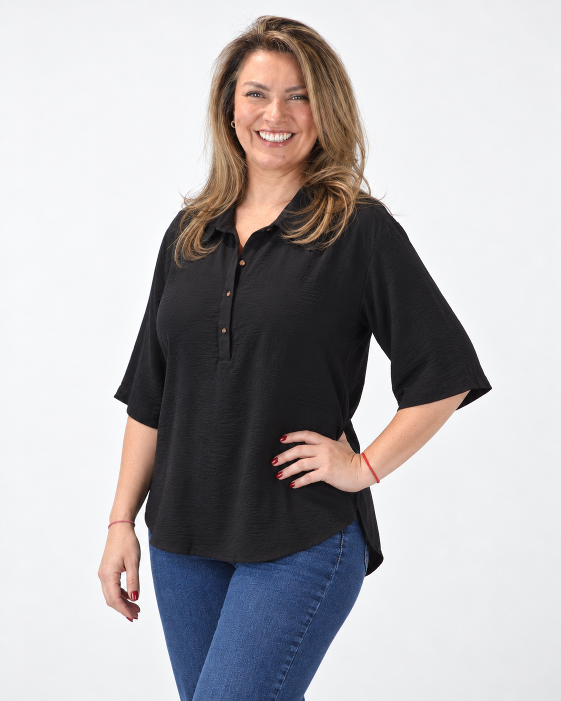 Blusa Lisa Mariella Negro