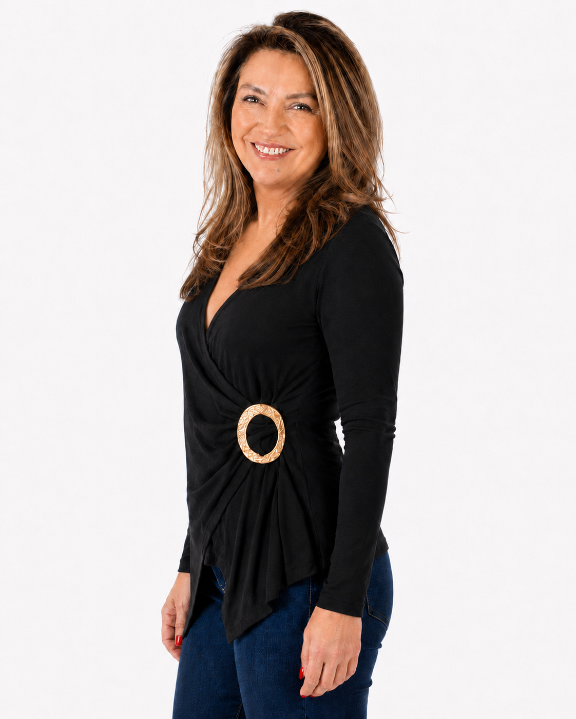 Polera Emily Hebilla Negro