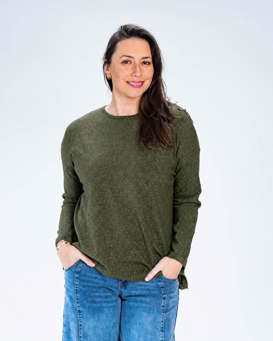 Sweater Lurex Thalia Verde