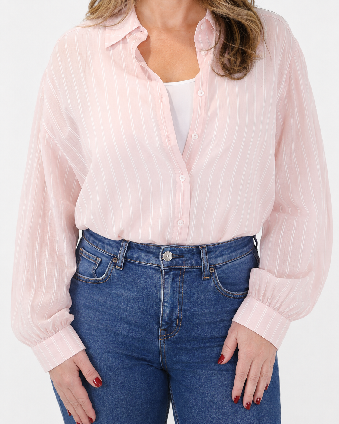 Blusa Listada Cintya Rosada
