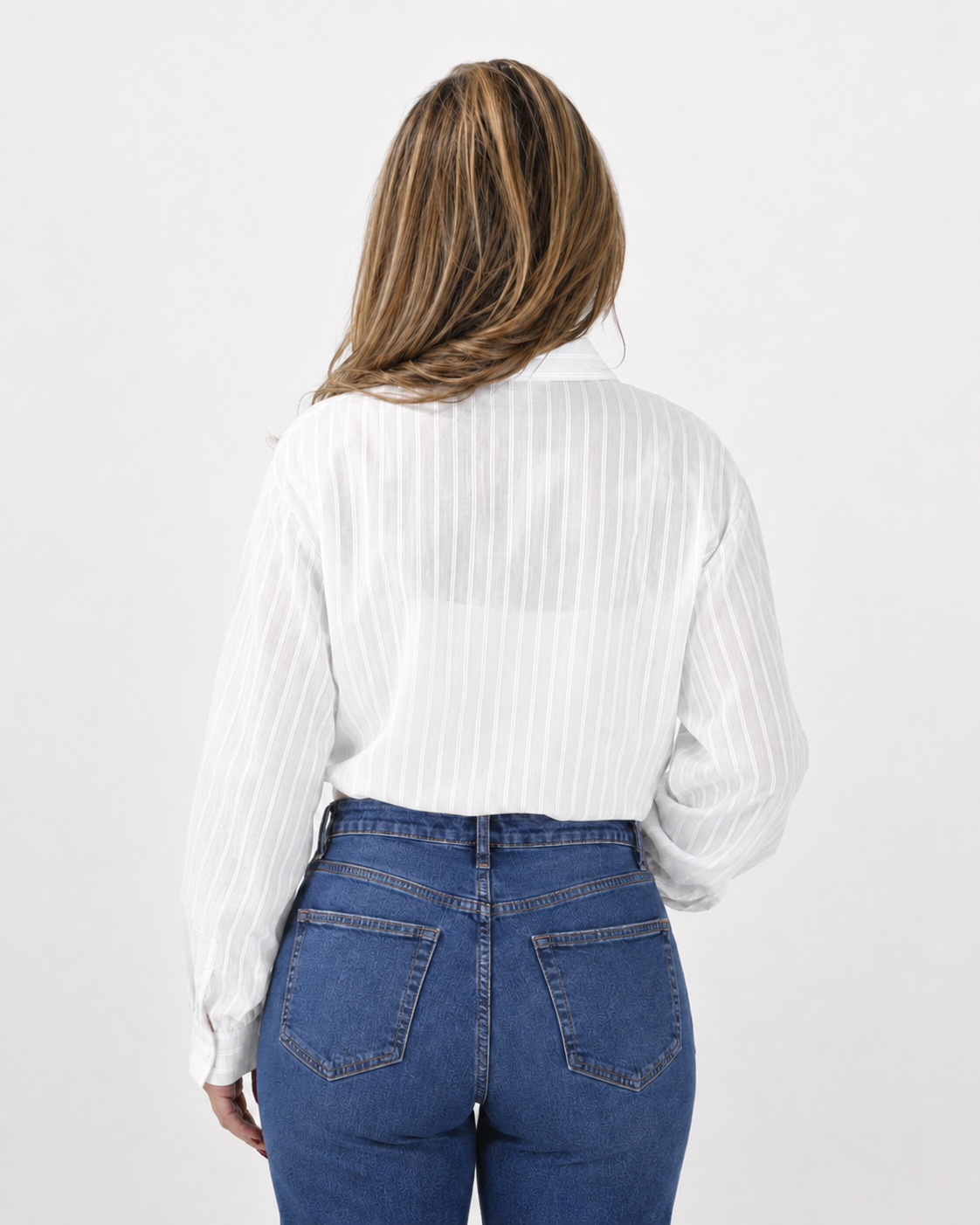 Blusa Listada Cintya Blanca