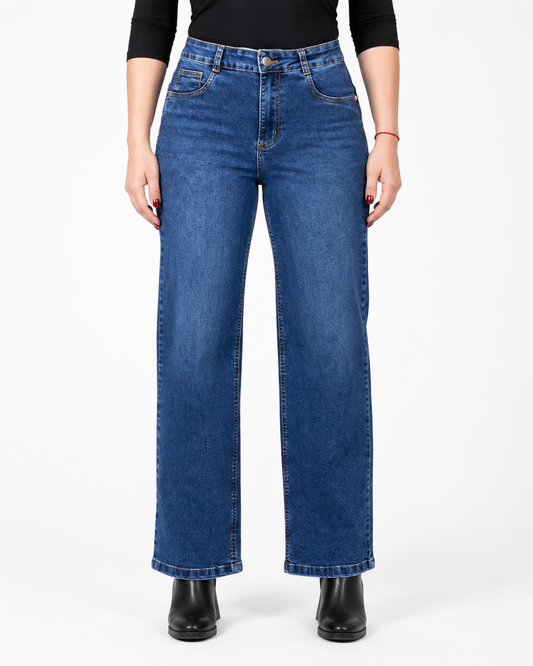 Jeans Infinito Recto Azul