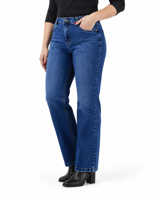 Jeans Infinito Recto Azul
