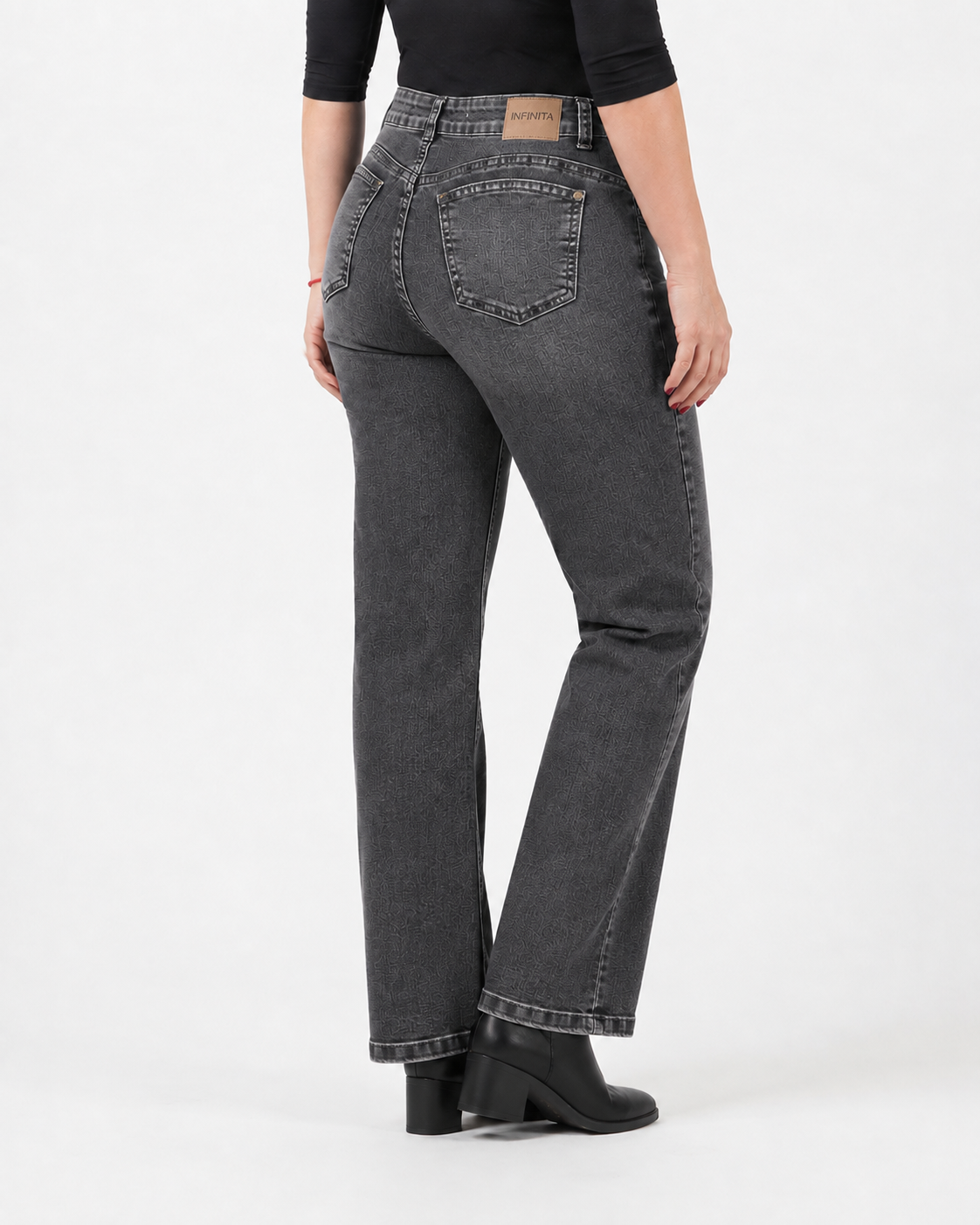 Jeans Infinito Recto Gris