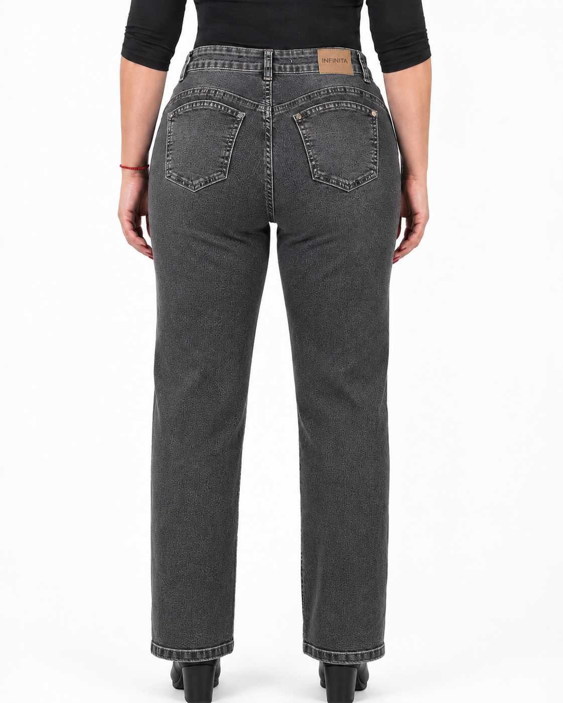 Jeans Infinito Recto Gris
