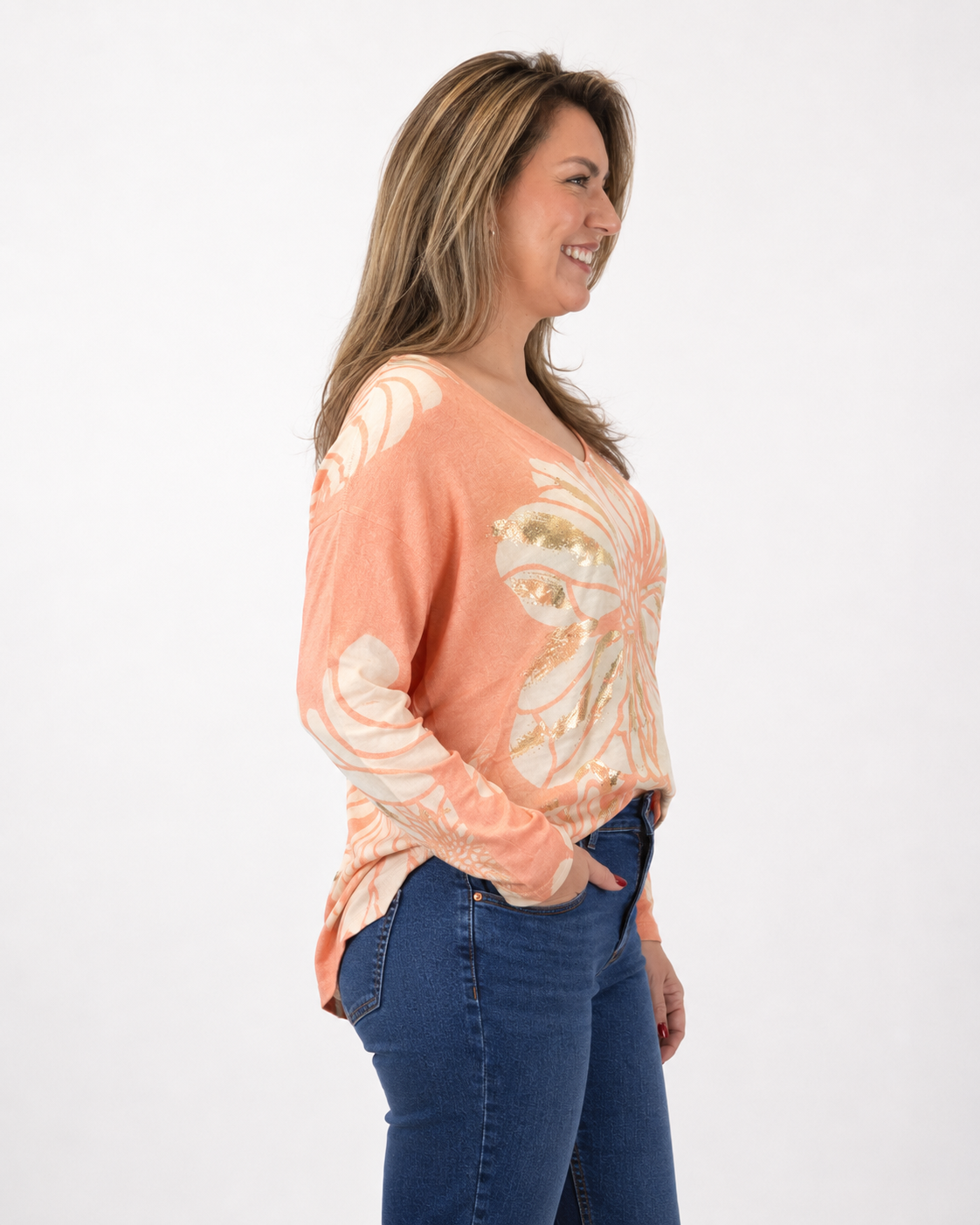 Sweater Rosario Flores Naranjo
