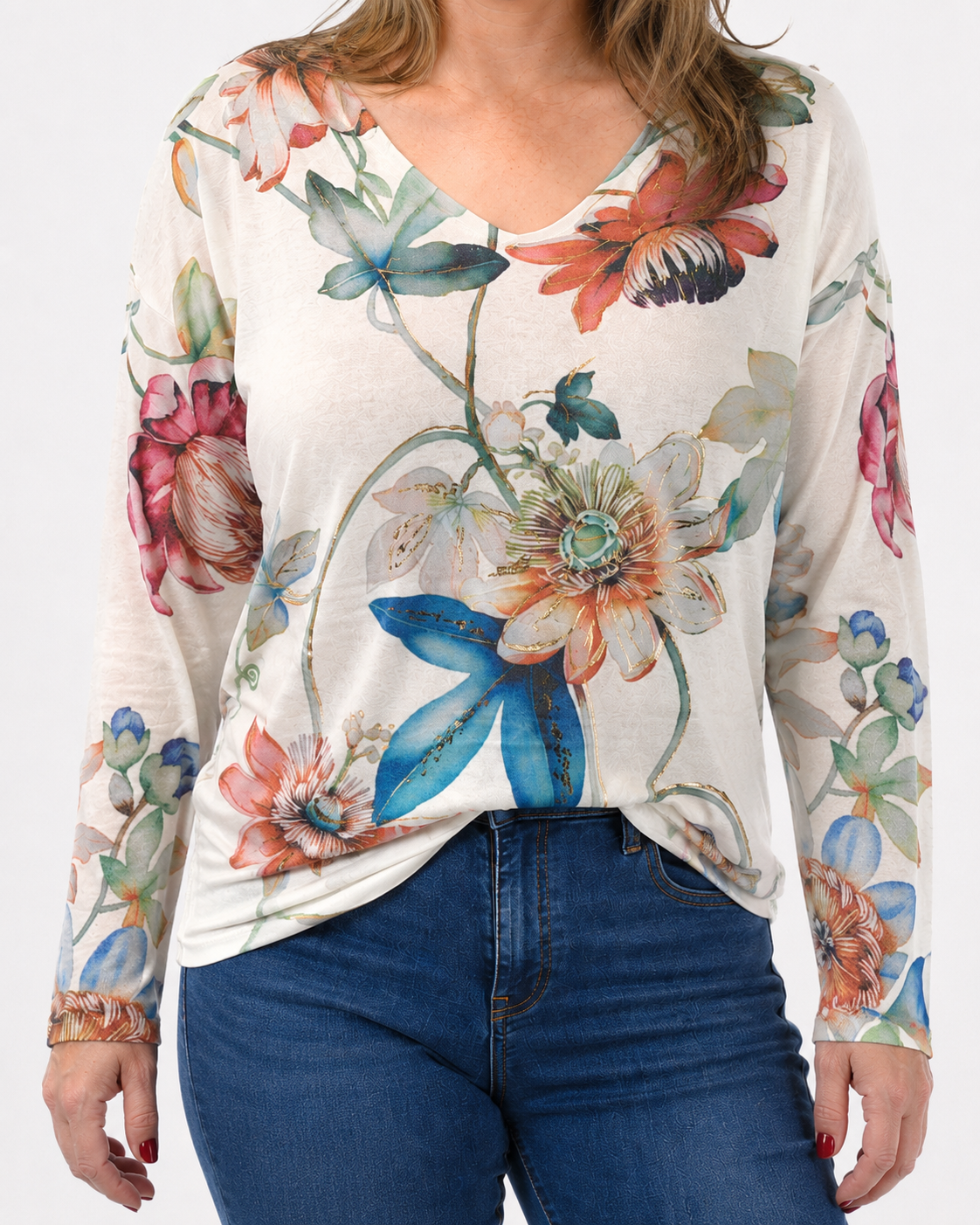 Sweater Florcitas Verde