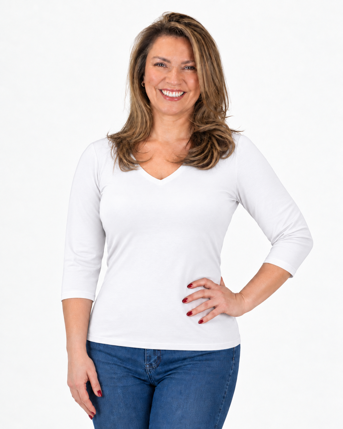Polera Básica Isidora Blanco