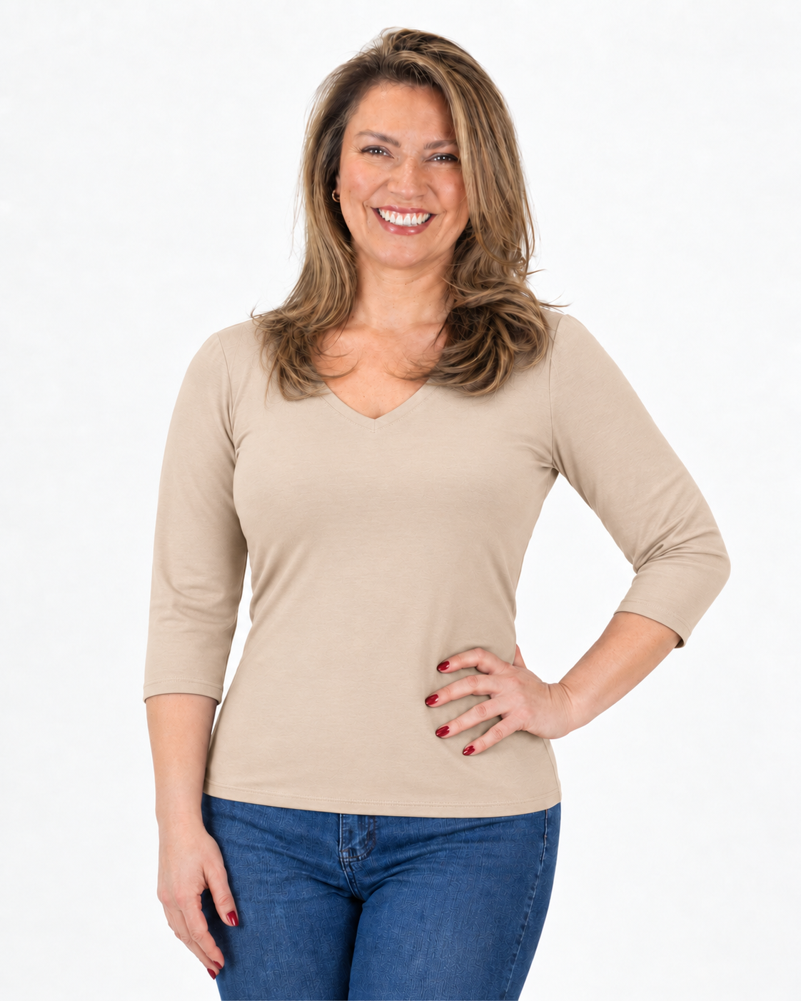Polera Básica Isidora Beige
