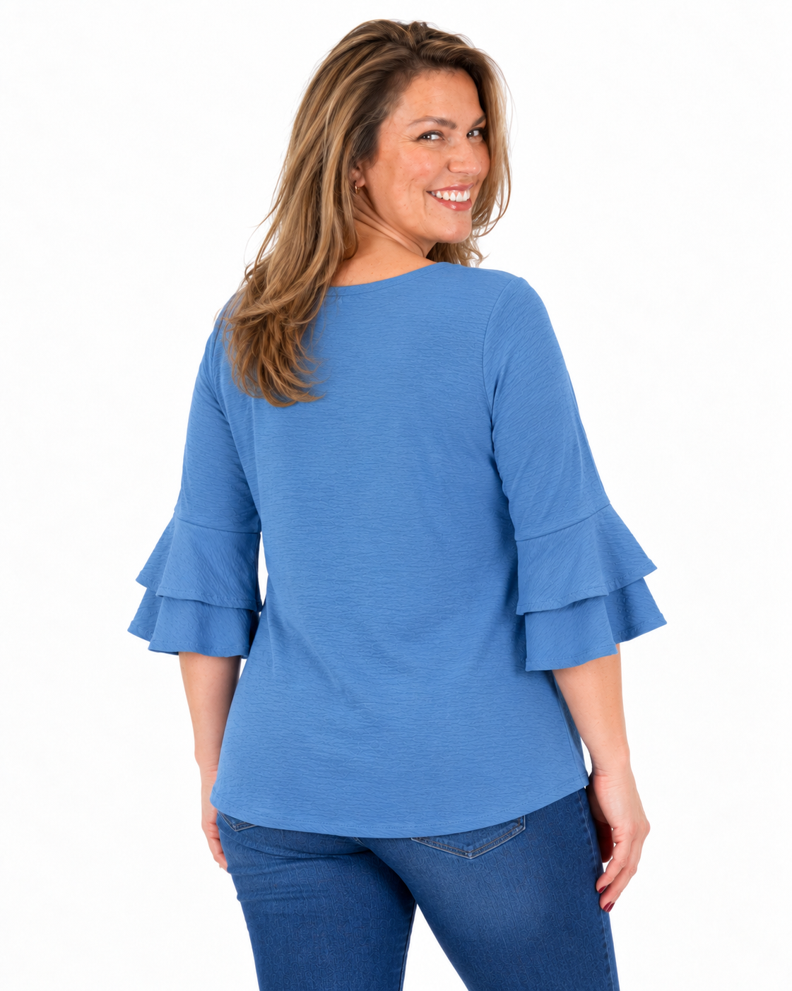 Blusa Elisa Vuelos Azul