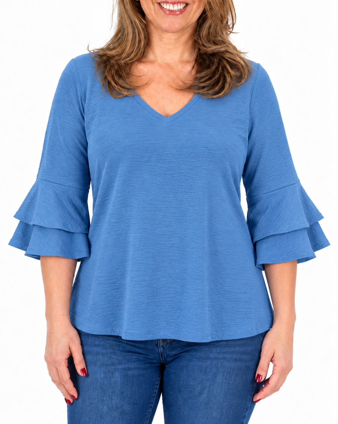 Blusa Elisa Vuelos Azul