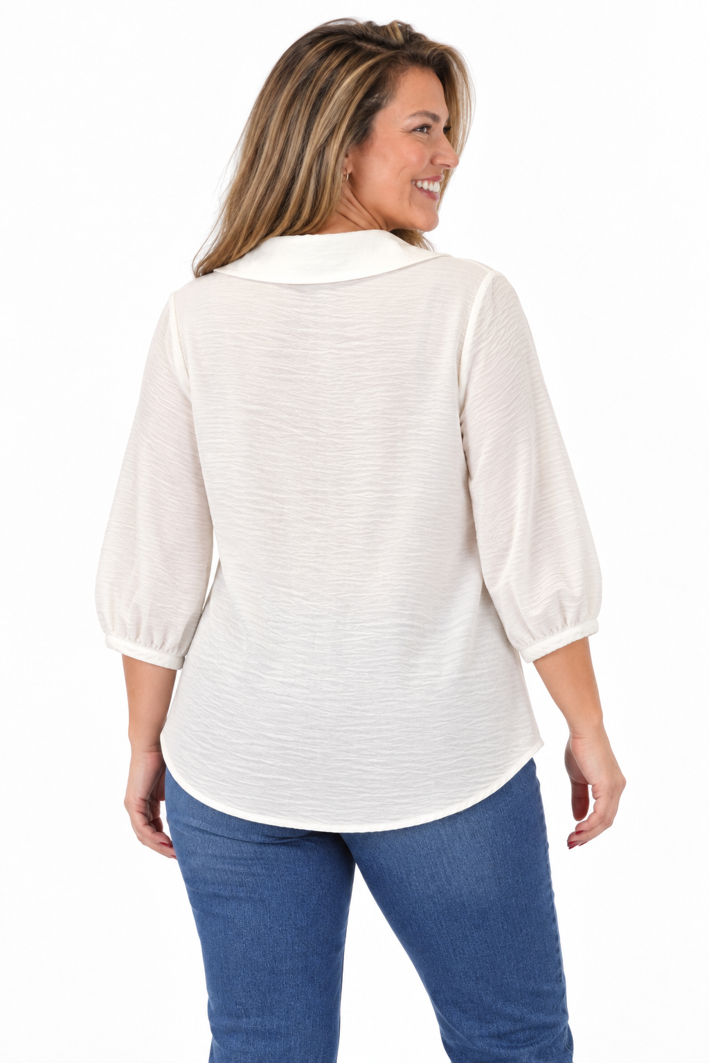 Blusa Botones Amanda Blanco